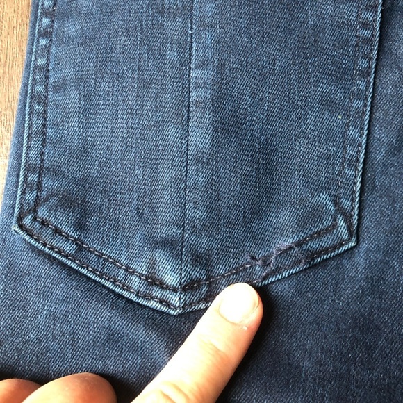 Rag & Bone High Rise Skinny Jeans Size 26 Coated Mae Dark Wash - Picture 4 of 10